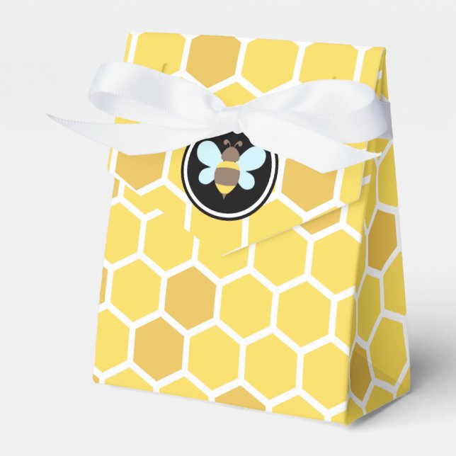 Bee Theme Honeycomb Presentaskar (Framsidan Sidan)