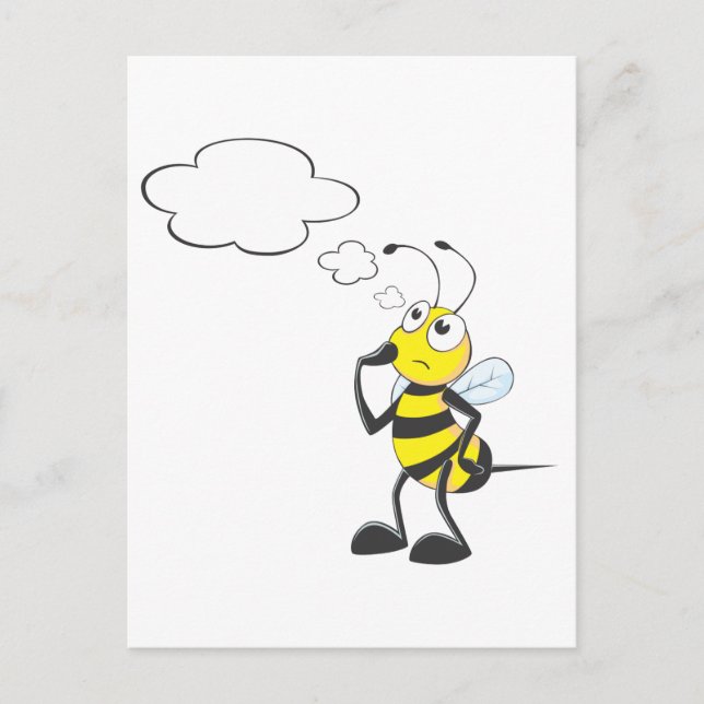 Bee Thinking Vykort (Framsida)