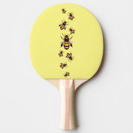 Bee-Thned Gult Ping Pong Paddle Pingisracket