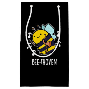 Bee-thoven Funny Music Bee Pun Mörk BG