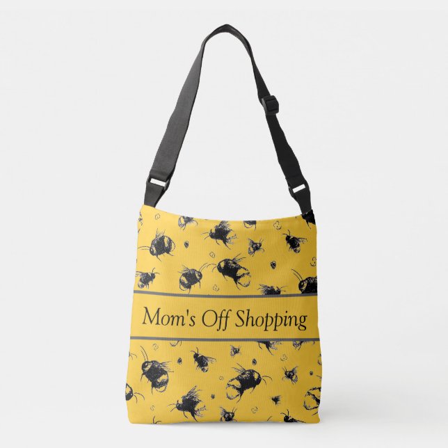 Bee Tote Bag | Kor Body Gift för henne Axelväska (Framsida)