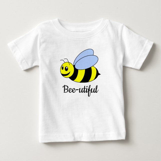 "Bee-utiful" Humla Baby T-Shirt (Framsida)