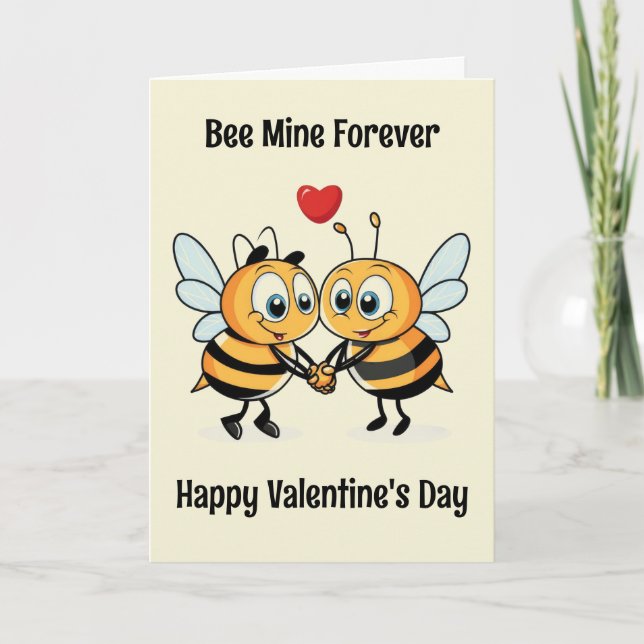 Bee Valentine Kort (Framsida)