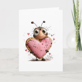 Bee Valentine's Day Card Kort