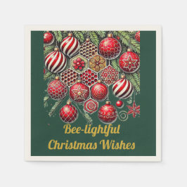 Bee-vänlig jul-Önskemål - julprydnad Pappersservett