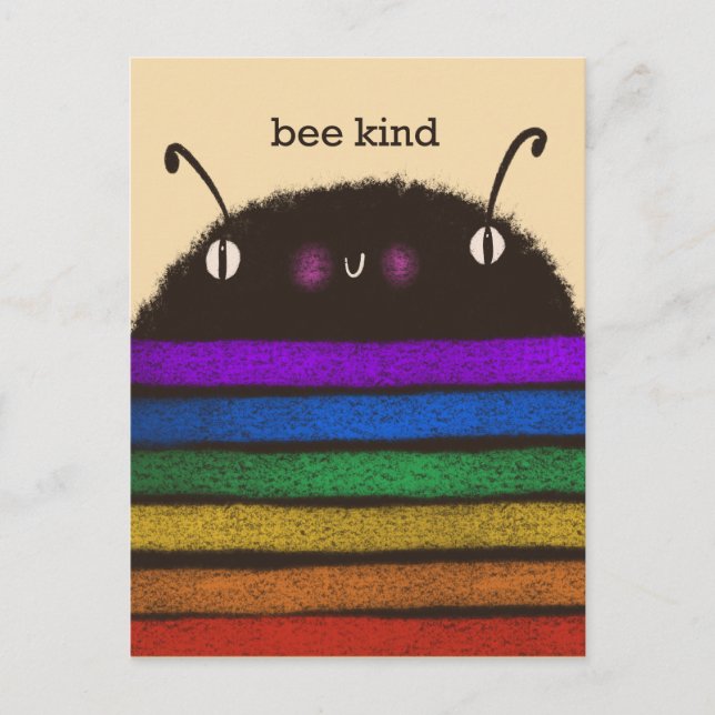 Bee-vänlig Vykort (Framsida)