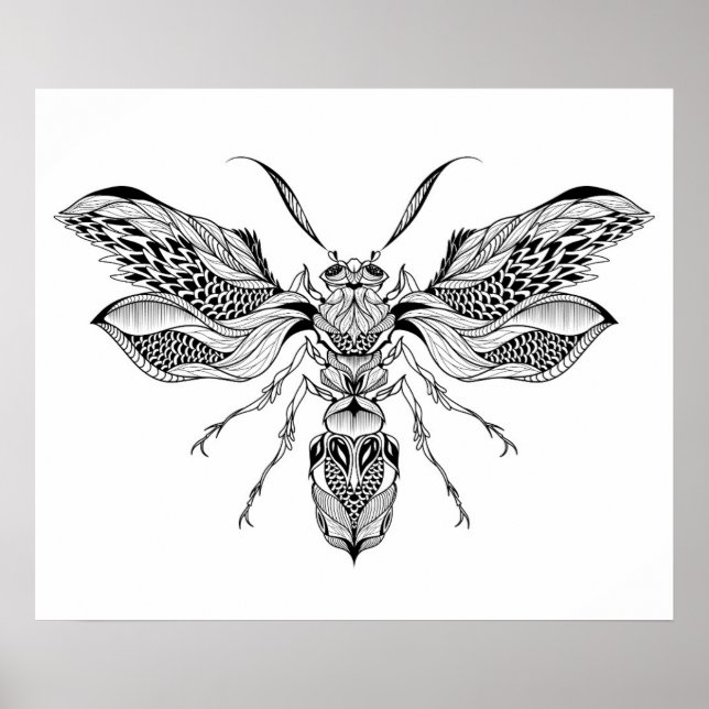 Bee-Wasp Tattoo 2 Poster (Framsidan)
