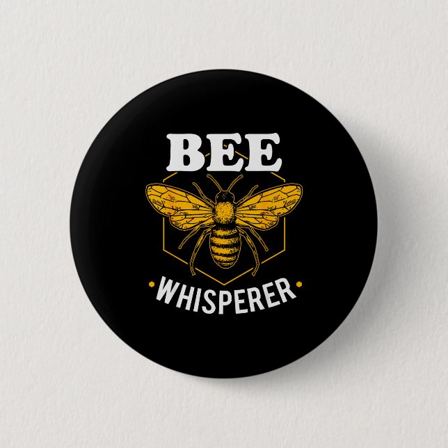 Bee Whisperer - Funny Beekeeng &amp; Beekeeper  Knapp (Framsida)