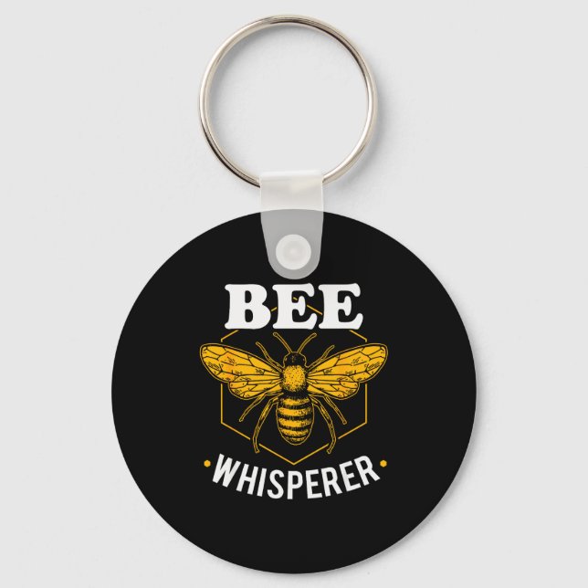 Bee Whisperer - Funny Beekeeng &amp; Beekeeper  Nyckelring (Framsida)
