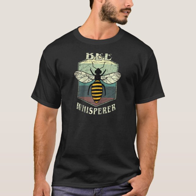 Bee Whisperer Honeycomb Bee Hive Bibiodling Raglan T Shirt (Framsida)