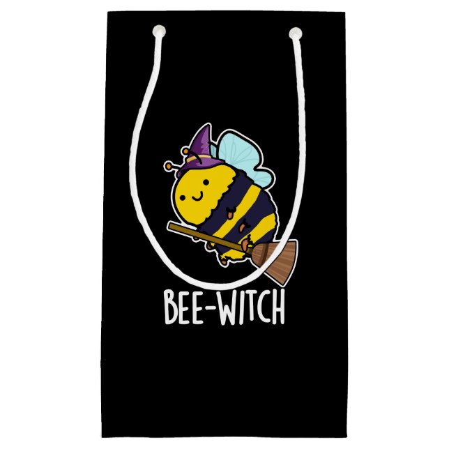 Bee-witch Funny Bee Pun Mörk BG (Framsidan)