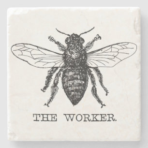 Bee Worker honey Black Bumblebee Stenunderlägg