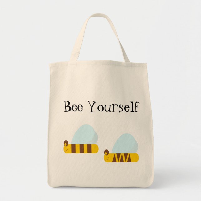 Bee Yourself-handväskan Tygkasse (Framsidan)
