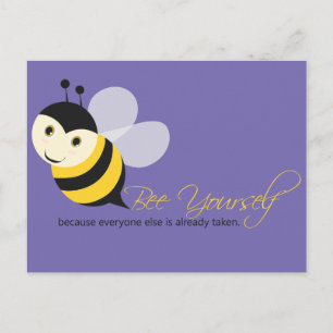 Bee Yourself Vykort