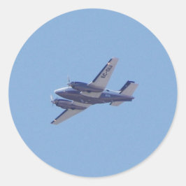 Beech B90 King Air Runt Klistermärke