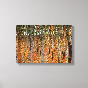Beech Forest av Gustav Klimt Fine Art Dubbla Panel Canvastryck