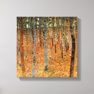 Beech Forest av Gustav Klimt Fine Art Kanvastryck