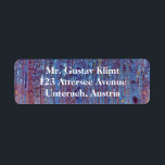 Beech Forest av Gustav Klimt, Vintage Art nouveau Returadress Etikett<br><div class="desc">Enkel att anpassa returetiketter, lägg bara till din information! Beech Forest (1902) av Gustav Klimt är en vintage av bran Viktorian Era Symbolism, konstlandskapskonst med en naturscen. En mörk skog med Beech träd och löv på natten. Om konstnären: Gustav Klimt (1862-1918) var en österrikisk symbolmålare och en av de mest...</div>