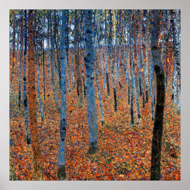 Beech Grove, Gustav Klimt Poster (Framsidan)