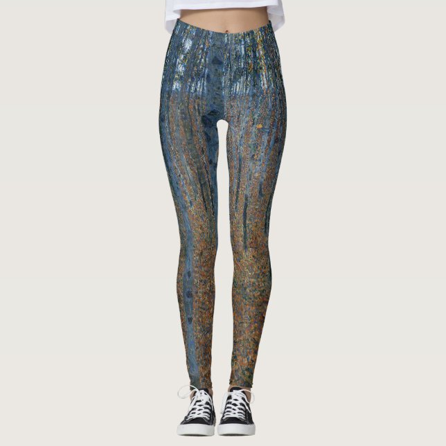 Beech Grove I av Gustav Klimt Leggings (Framsida)