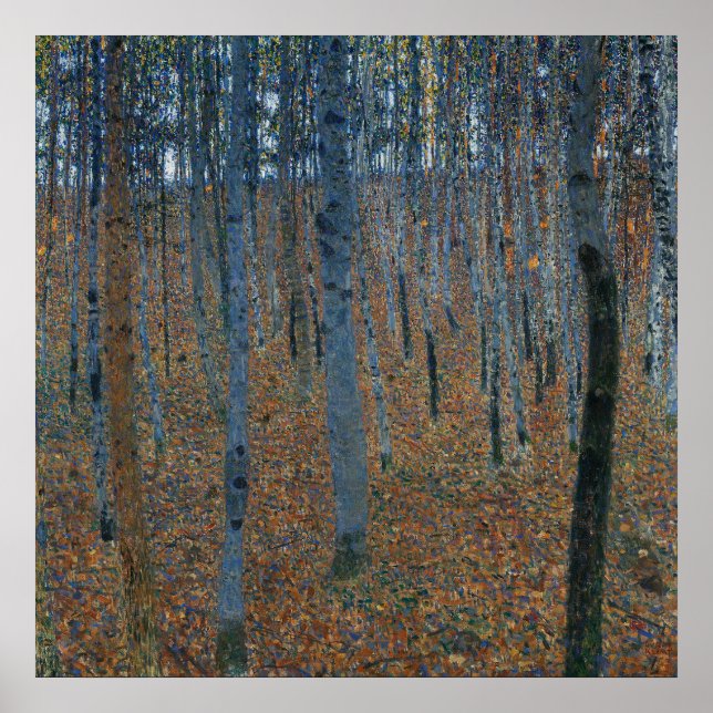 Beech Grove I - Gustav Klimt (1902) Poster (Framsidan)