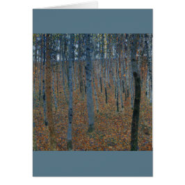 Beech Grove I Gustav Klimt Hälsningskort