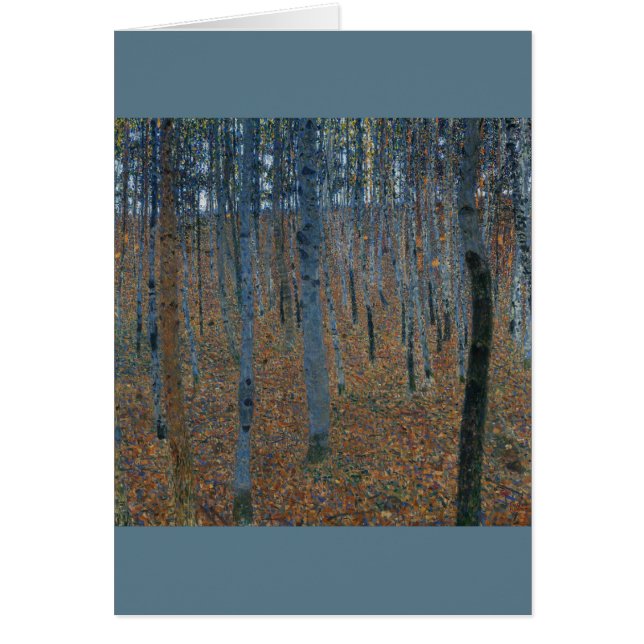 Beech Grove I Gustav Klimt Hälsningskort (Framsidan)