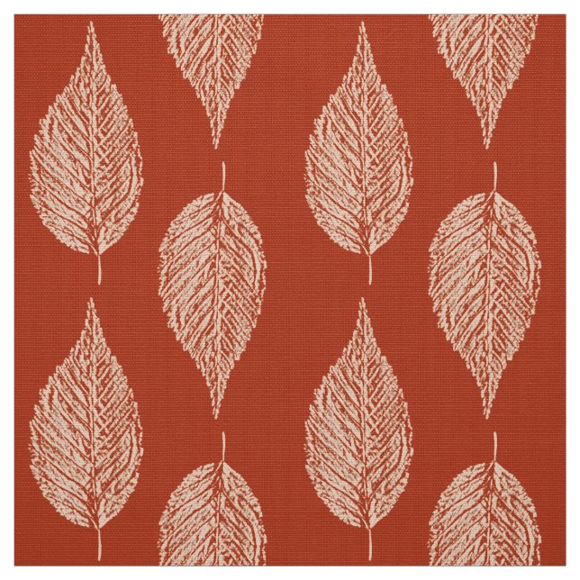 Beech Löv Chalk Print, Mandarin Orange Tyg (Provkarta)