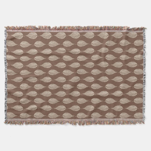 Beech Löv Chalk Print, Taupe Tan and Cream Filt (Framsidan)