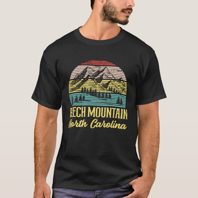 Beech Mountain North Carolina 1 T Shirt (Framsida)