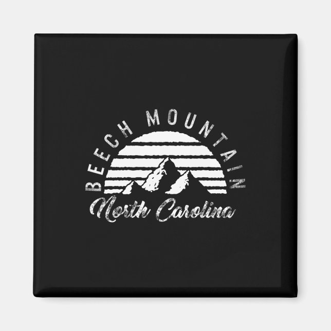 Beech Mountain North Carolina Skiing Snowboarding Magnet (Framsidan)
