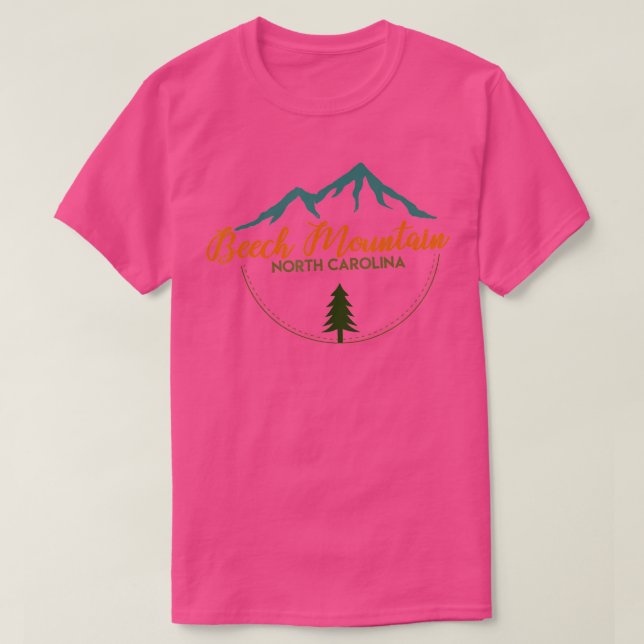 Beech Mountain Retro Äventyr Skiing Snowboard Sh T Shirt (Design framsida)