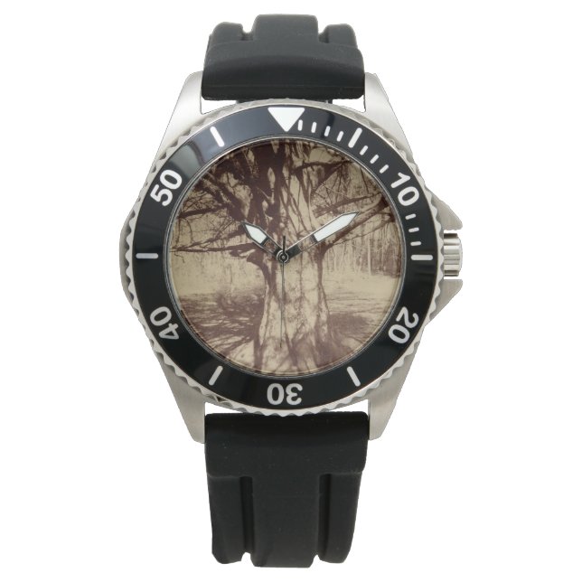Beech Träd (av Eugène Atget) Armbandsur (Framsida)