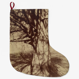 Beech Träd (av Eugène Atget) Stor Julstrumpa