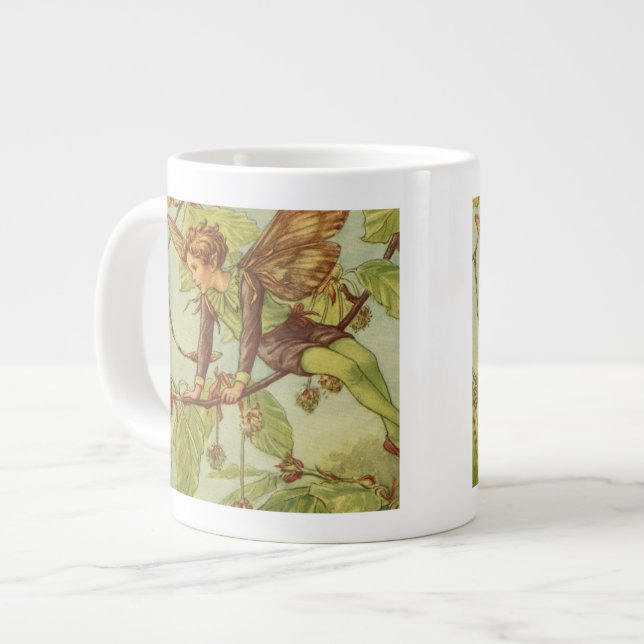 Beech Träd Fairy by Vision Studio Jumbo Mugg (Framsida vänster)
