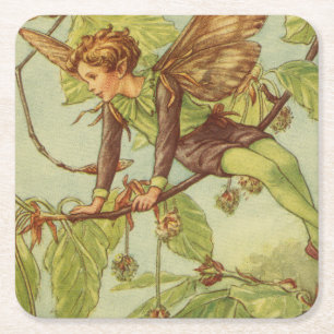 Beech Träd Fairy efter Vision Studio Underlägg Papper Kvadrat