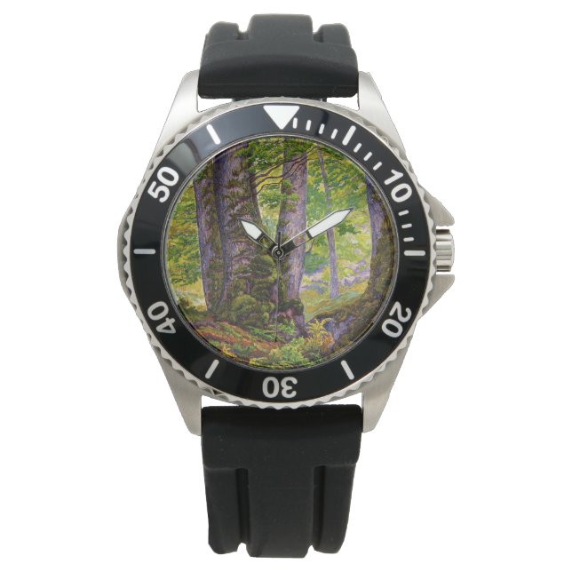 Beech Träd i Forest (Woodland) (Paul Ranson) Armbandsur (Framsida)