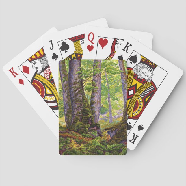 Beech Träd i Forest (Woodland) (Paul Ranson) Casinokort (Baksidan)