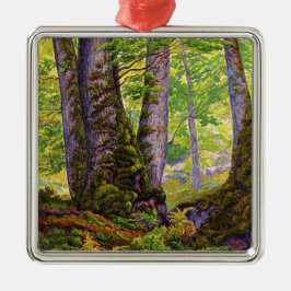 Beech Träd i Forest (Woodland) (Paul Ranson) Julgransprydnad Metall