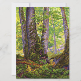 Beech Träd i Forest (Woodland) (Paul Ranson) Kort