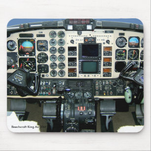 Beechcraft kungluft 350 instrumenterar panelmusen musmatta