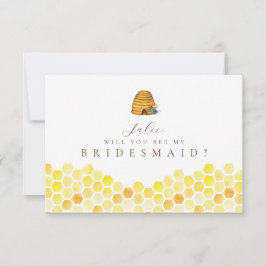 Beed Bridesmaid Card Inbjudningar
