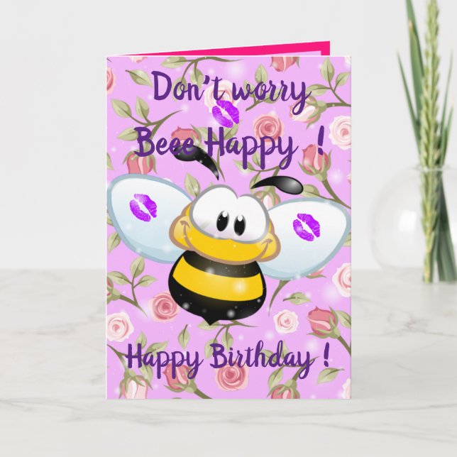 Beee Lycklig Kort (Framsida)