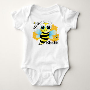 BEEEES & Bikupa Blå och Gul Baby Bodysuit T Shirt