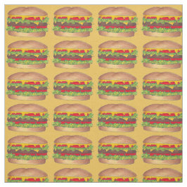 Beef Burger Cheese Fast Food Cheeseburger Fabric Tyg