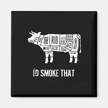 Beef Butcher Chef Cook Funny Smoke som