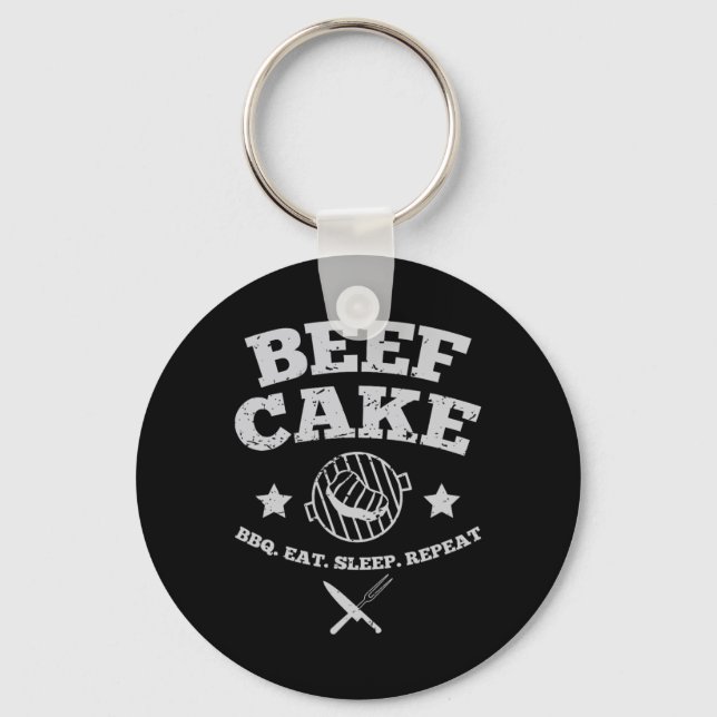 Beef Cake Bbq Nyckelring (Framsida)