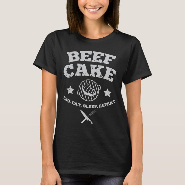 Beef Cake Bbq T Shirt (Framsida)