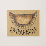 Beef Cheese Empanadas Latin American Food Pastry Pussel<br><div class="desc">Utformningen har en originalmarkör som illustrerar en utsökt empanada,  en klassisk latinamerikansk eller spansk konst. Idealisk för din favoritfodie! Ser du inte vad du är tittar för? Behöver du hjälp med anpassning? Klicka på "kontakta den här designern" för att få något skapat för dig!</div>