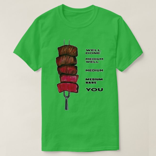 Beef Cooking Funne Art T Shirt (Design framsida)